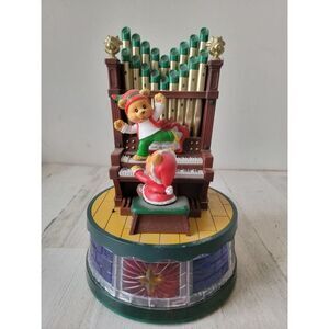 Snow wonder Perfect Harmony AS IS piano santa teddy bear xmas figure